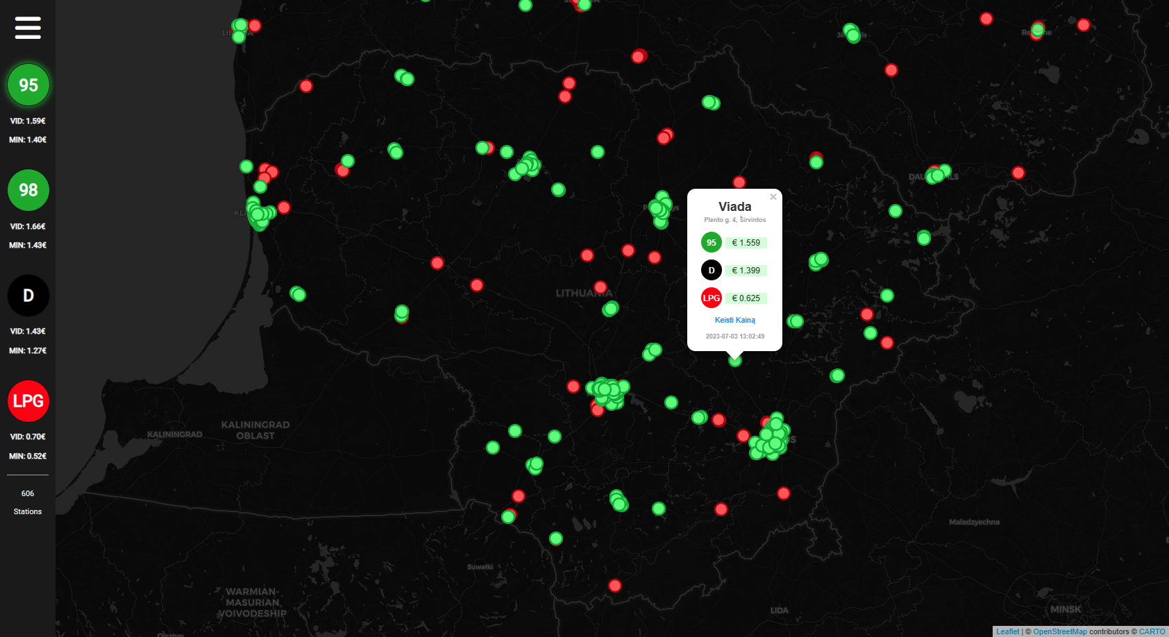 Fuel Station Map